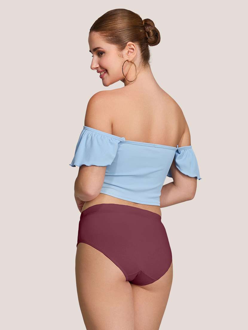 women pack of 2 solid mid rise panty - 22227632 -  Standard Image - 6