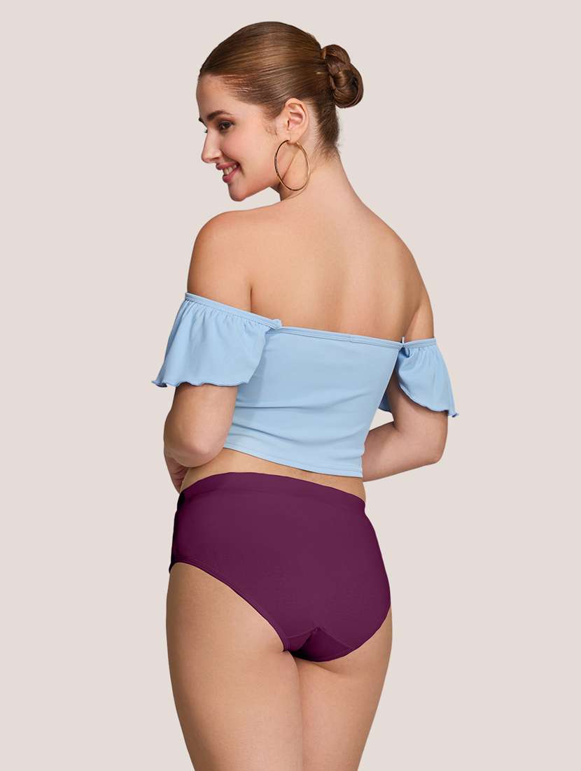 women pack of 3 solid mid rise panty - 22227637 -  Standard Image - 6