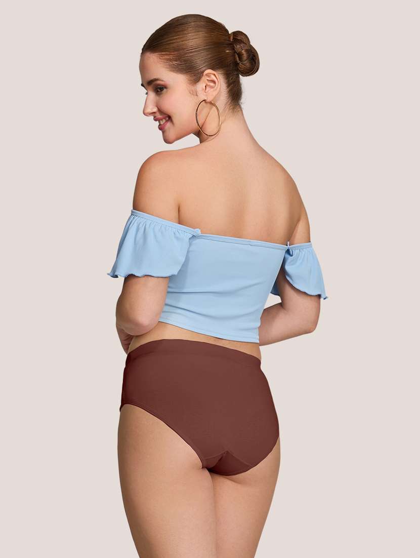 women pack of 3 solid mid rise panty - 22227638 -  Standard Image - 6