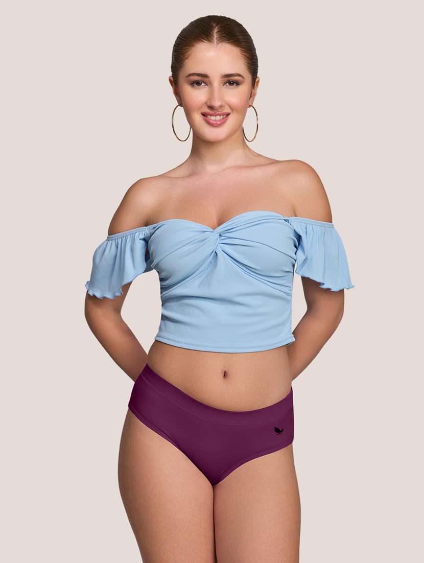 women pack of 3 solid mid rise panty - 22227640 -  Standard Image - 1