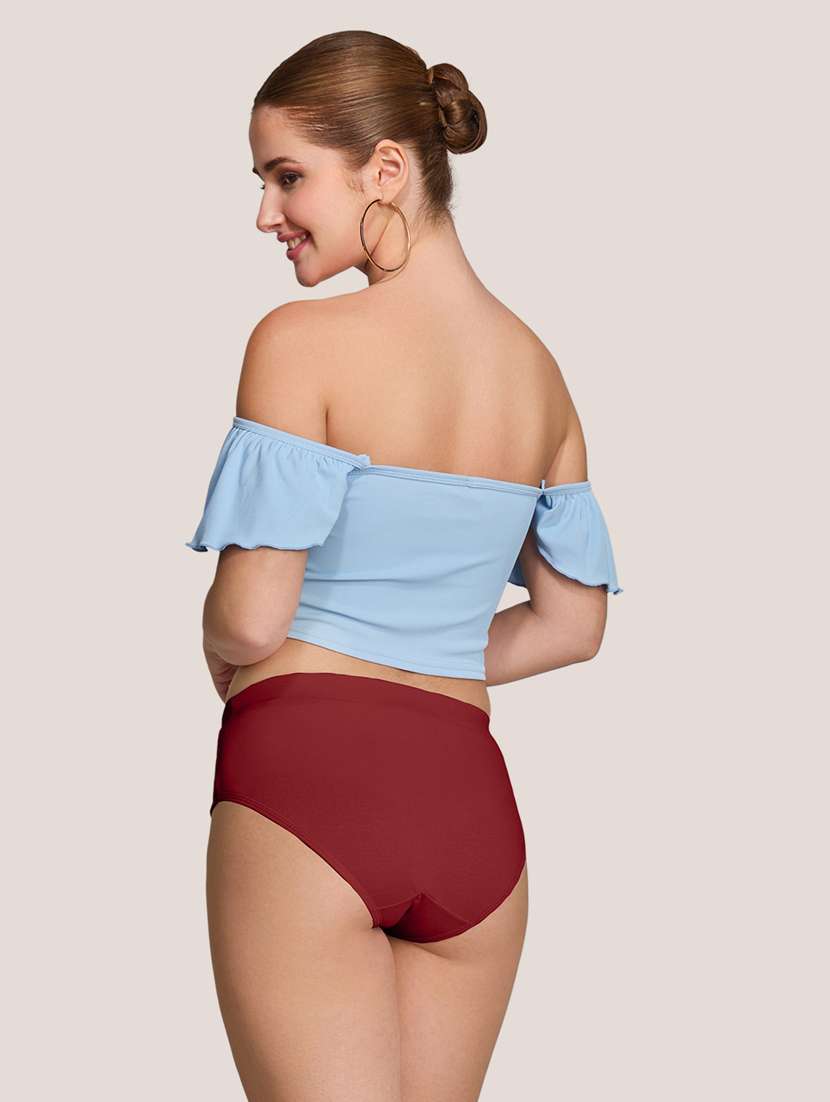 women pack of 3 solid mid rise panty - 22227640 -  Standard Image - 4