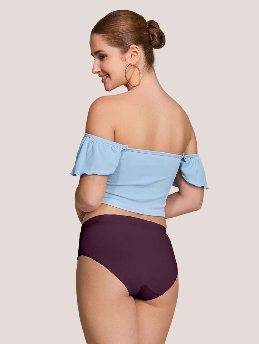 women pack of 3 solid mid rise panty - 22227640 -  Standard Image - 6