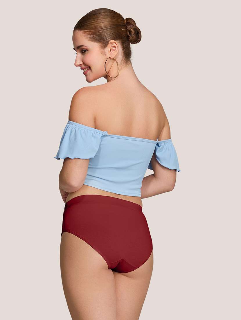 women pack of 3 solid mid rise panty - 22227640 -  Standard Image - 6