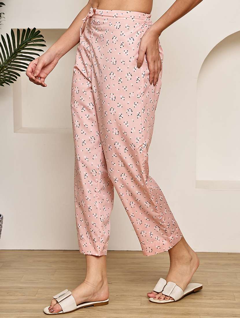 women printed mid rise straight palazzo - 22227700 -  Standard Image - 1