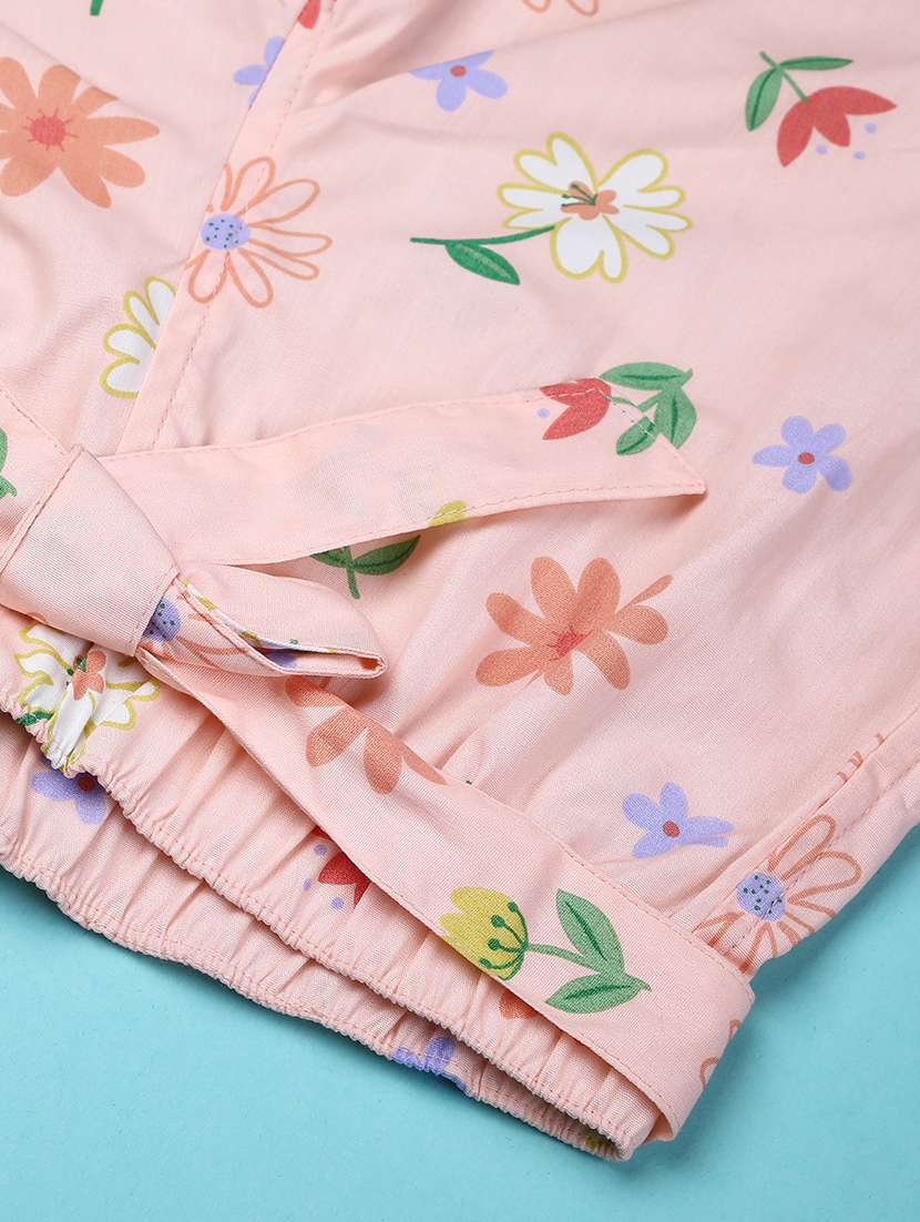 gurls floral print top and shorts set - 22227705 -  Standard Image - 4