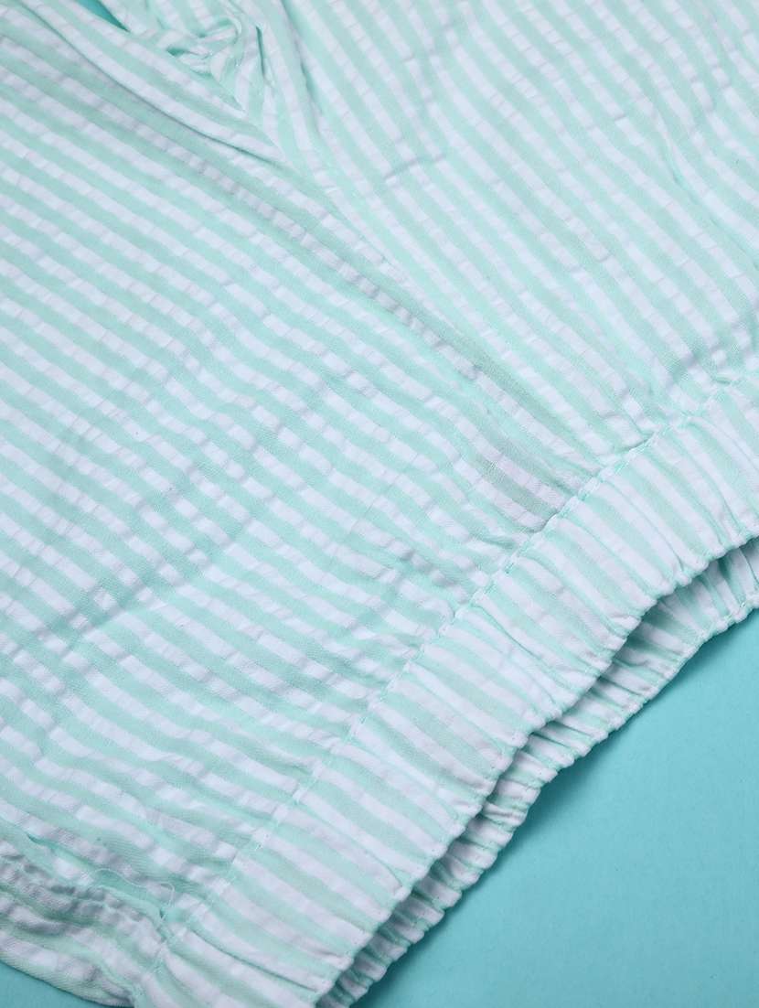 girls striped top and shorts co-ord set - 22227707 -  Standard Image - 4