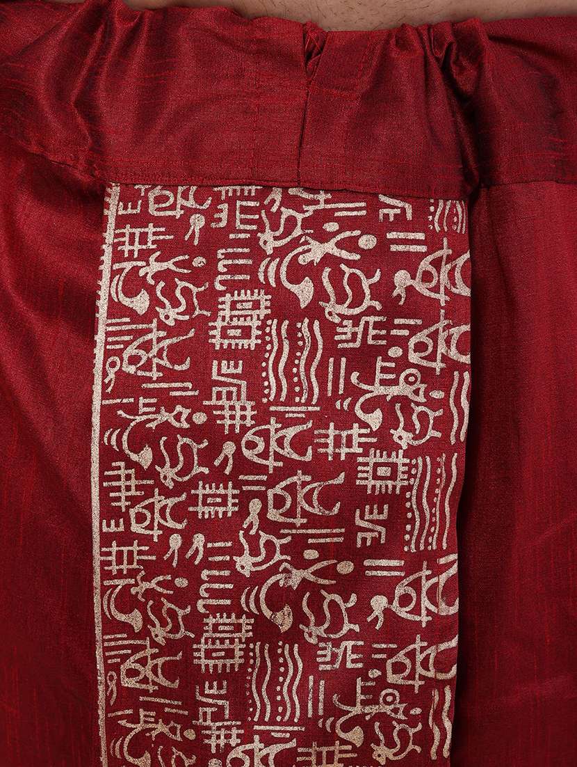 men printed mid rise dhoti - 22227713 -  Standard Image - 4