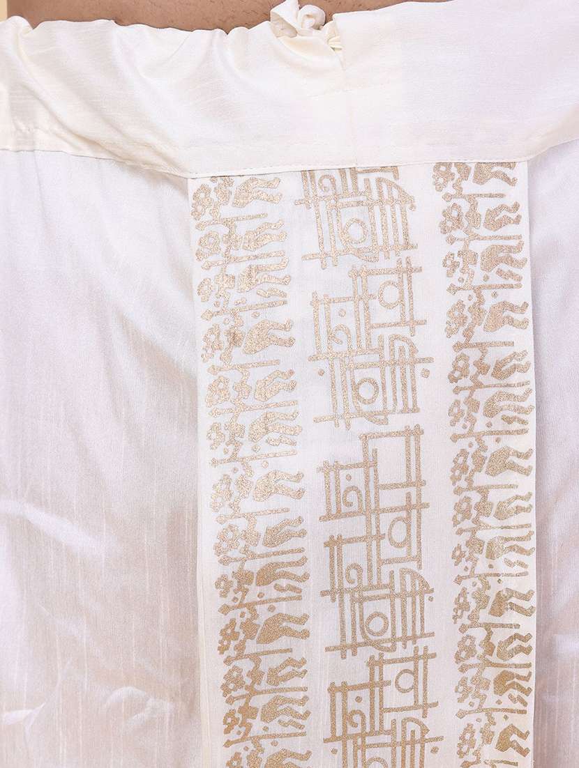 men printed mid rise dhoti - 22227715 -  Standard Image - 4