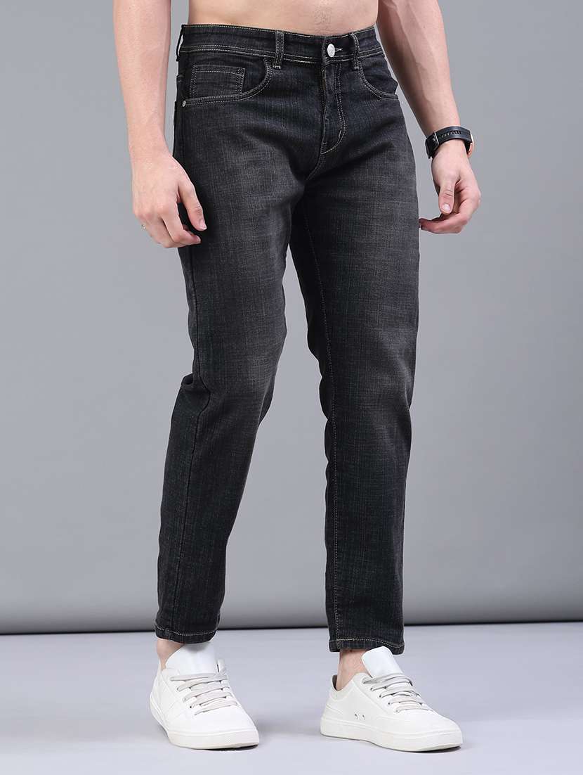 men washed mid rise full length jeans - 22227873 -  Standard Image - 1
