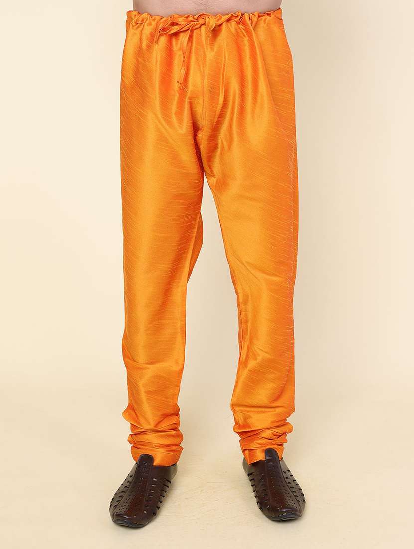 men solid long sleeve kurta churidar ethnic wear set - 22227997 -  Standard Image - 4