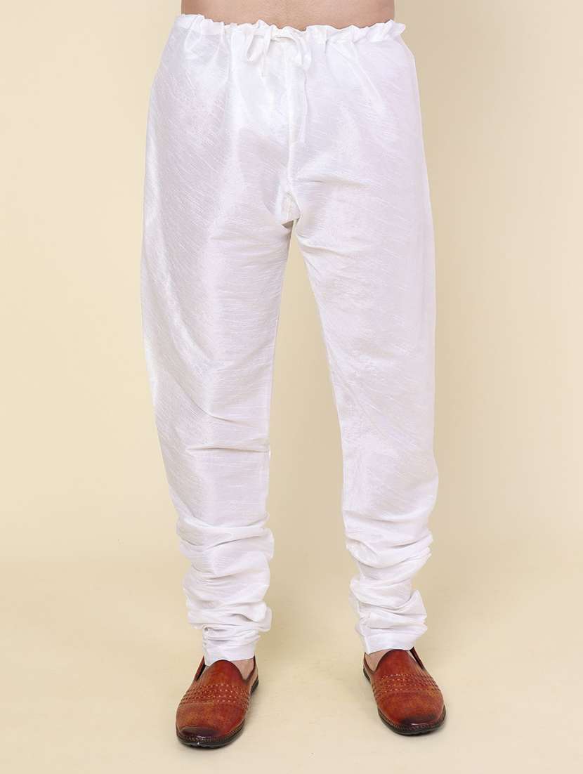 men solid long sleeve kurta churidar ethnic wear set - 22228009 -  Standard Image - 4