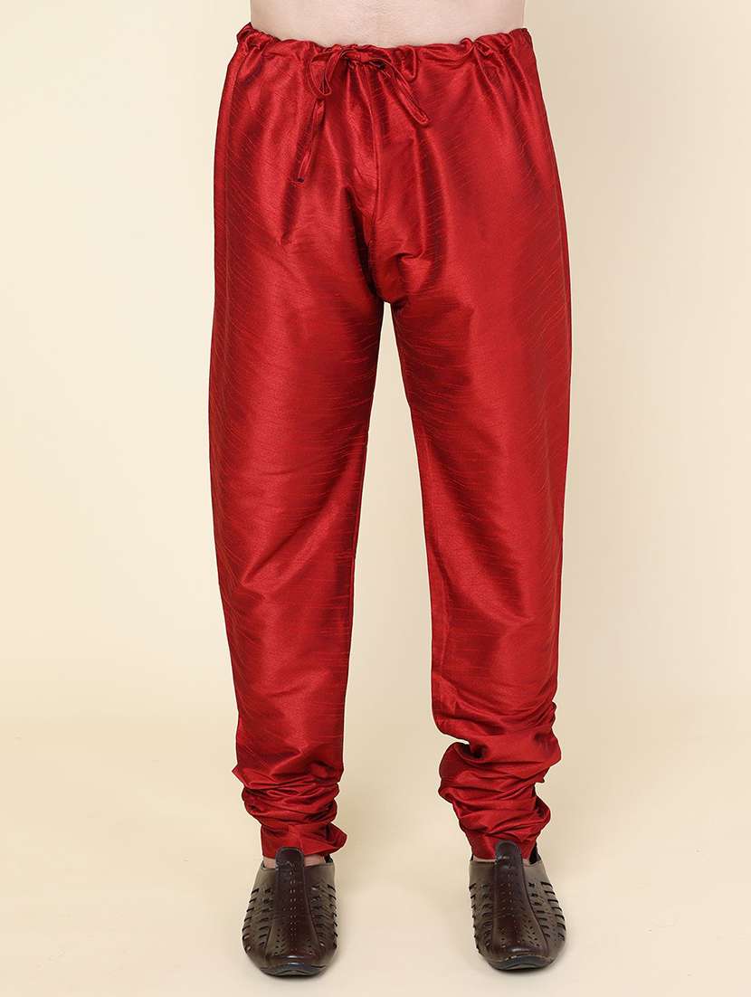 men solid mandarin neck kurta pyjama with jacket ethnic wear set - 22228020 -  Standard Image - 4