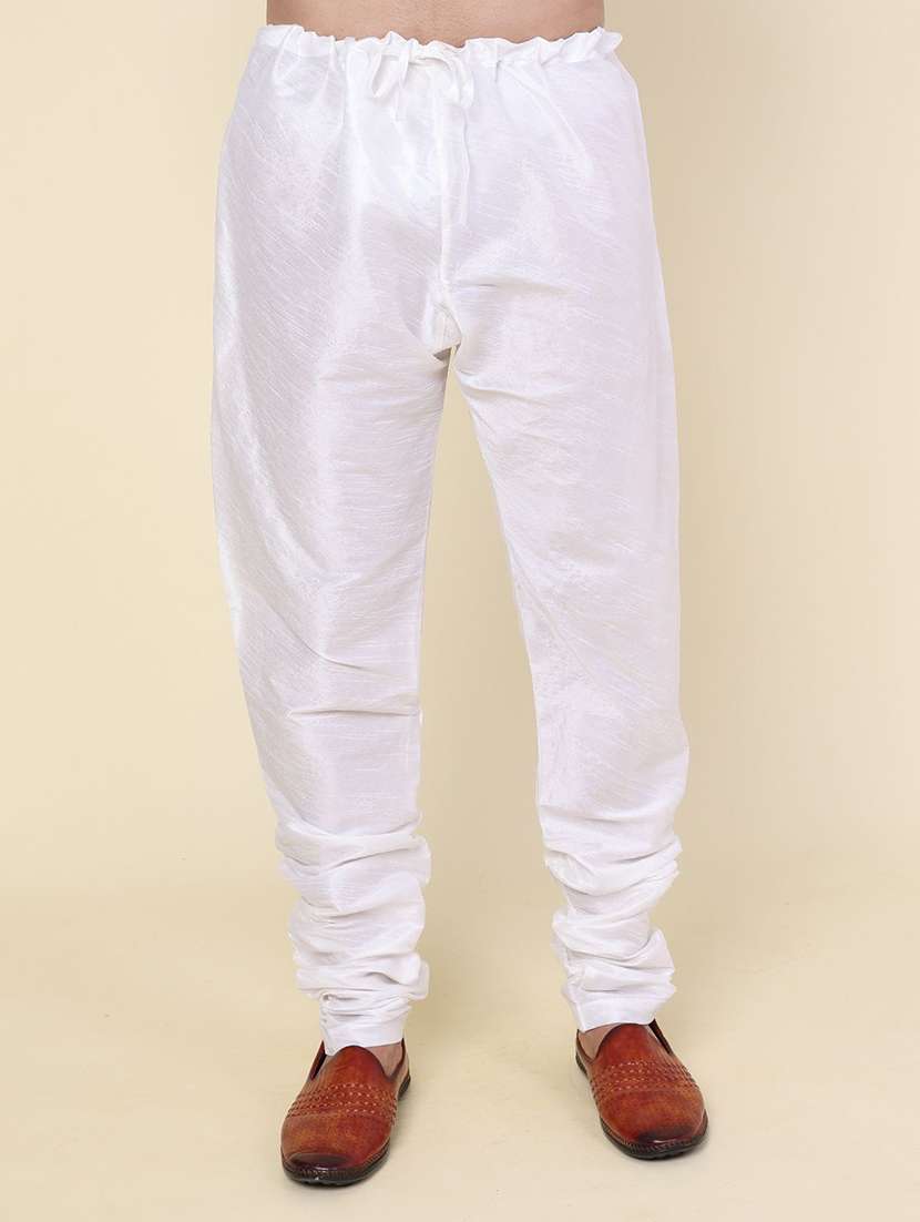 men solid mandarin neck kurta pyjama with jacket ethnic wear set - 22228021 -  Standard Image - 4