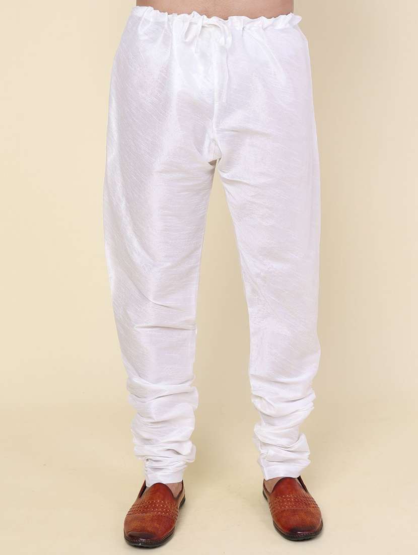 men solid mandarin neck kurta pyjama with jacket ethnic wear set - 22228023 -  Standard Image - 4