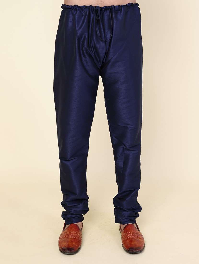 men solid long sleeve kurta churidar ethnic wear set - 22228032 -  Standard Image - 4