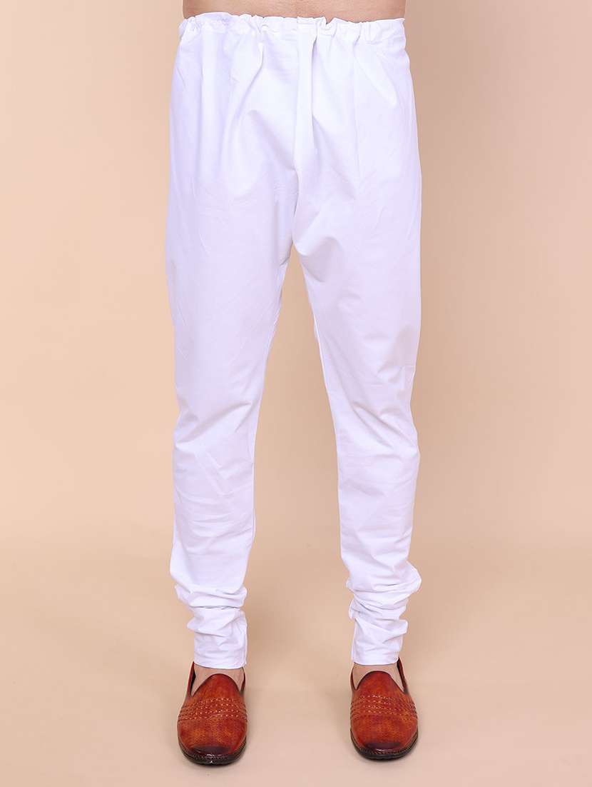 men solid long sleeve kurta churidar ethnic wear set - 22228035 -  Standard Image - 4