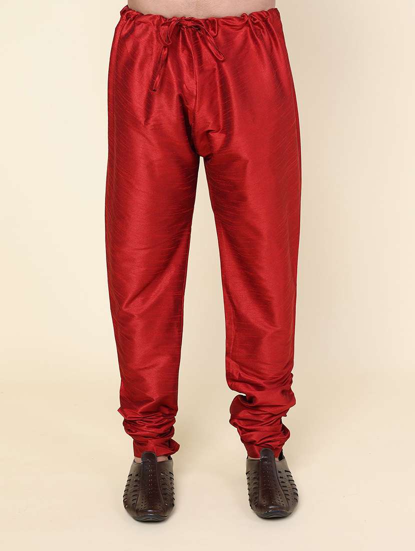 men solid mandarin neck kurta pyjama ethnic wear set - 22228043 -  Standard Image - 4