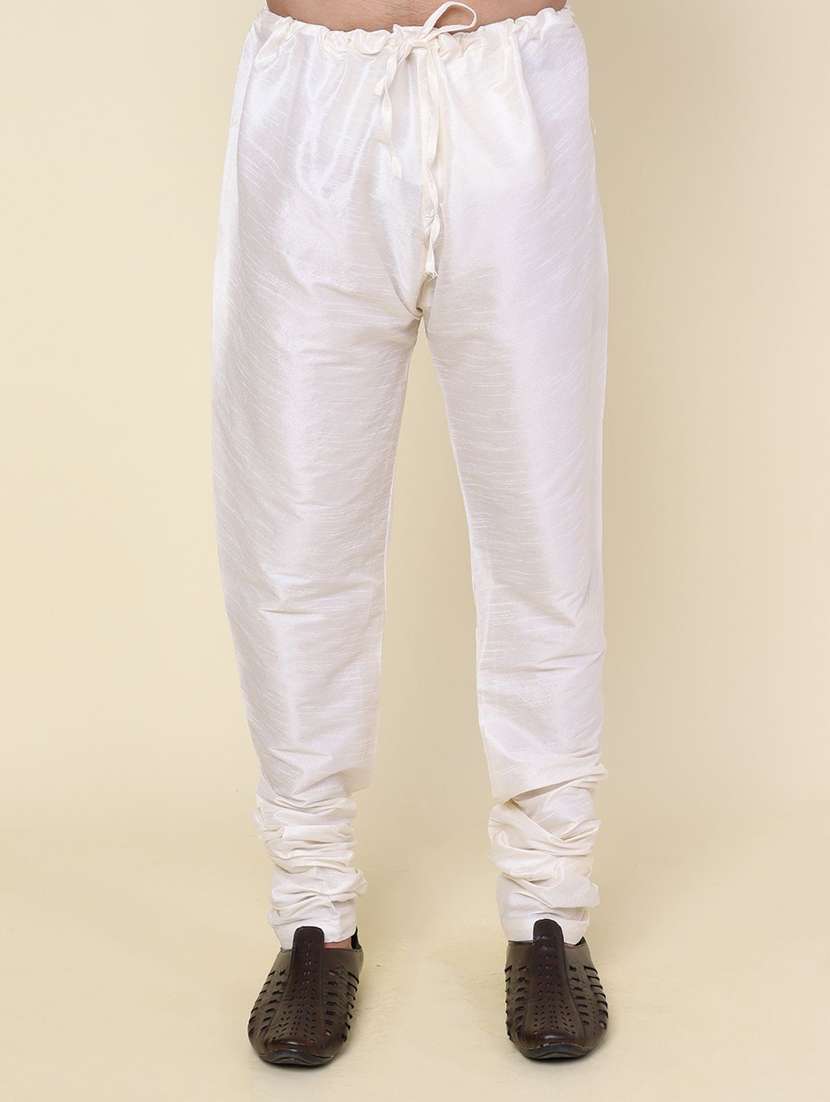 men solid long sleeve kurta churidar ethnic wear set - 22228047 -  Standard Image - 4