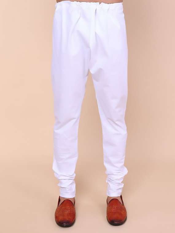 men printed mandarin neck kurta churidar set - 22228048 -  Standard Image - 4