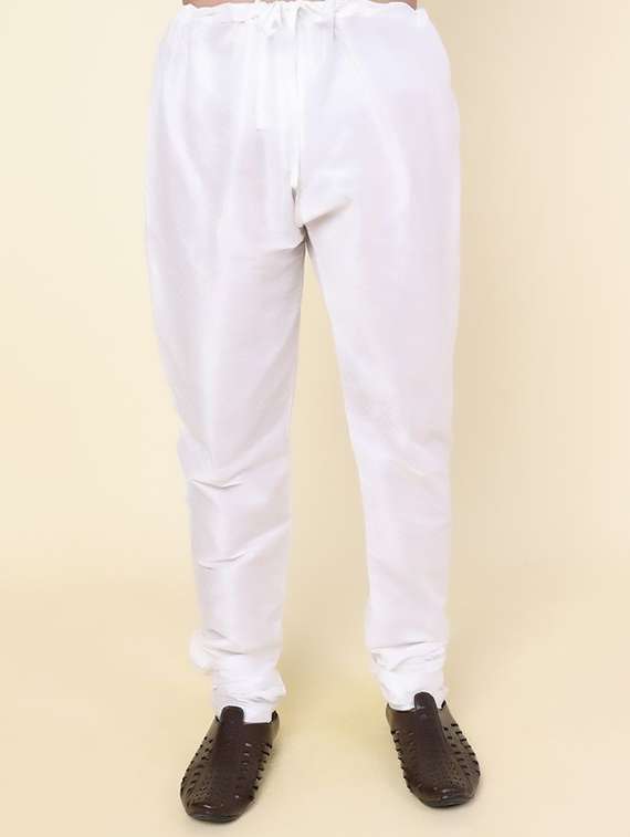 men self design mandarin neck kurta churidar ethnic wear set - 22228060 -  Standard Image - 4