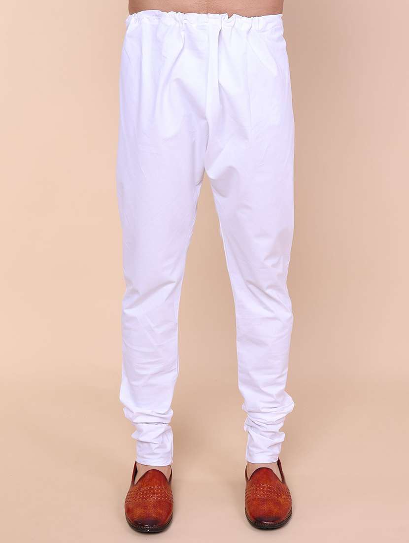 men solid long sleeve kurta churidar ethnic wear set - 22228063 -  Standard Image - 4