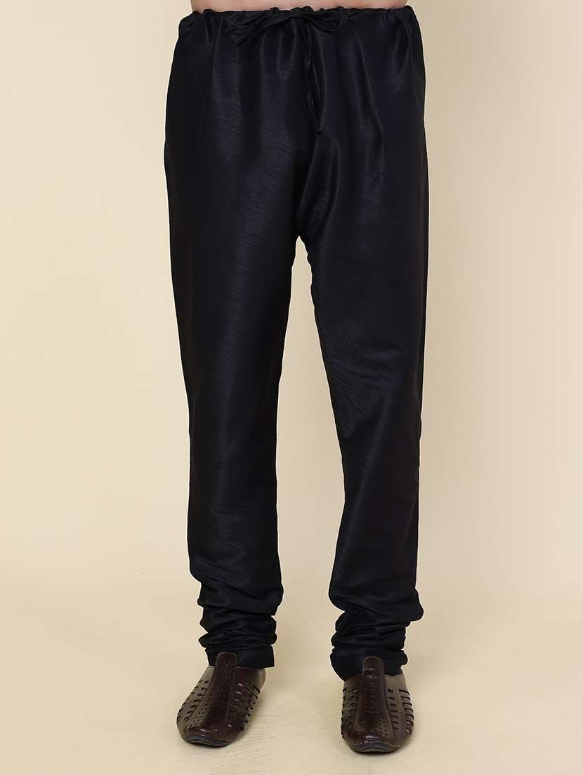 men solid long sleeve kurta churidar ethnic wear set - 22228068 -  Standard Image - 4