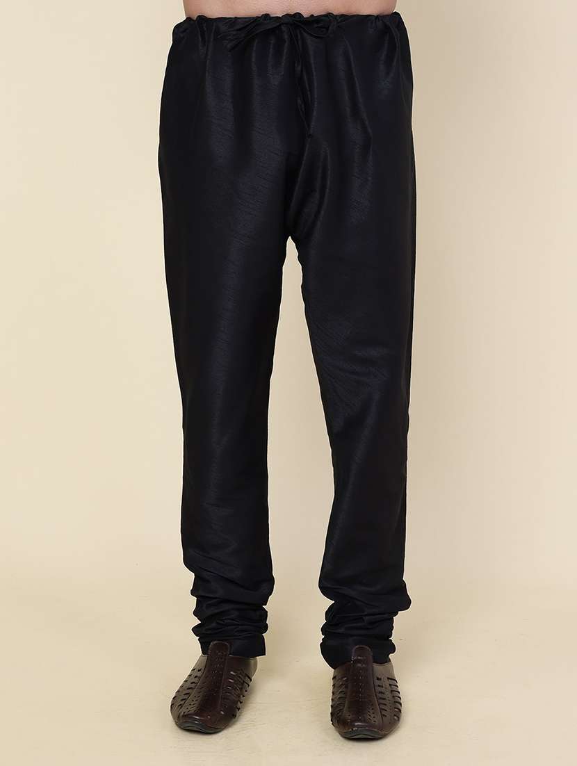 men solid long sleeve kurta churidar ethnic wear set - 22228070 -  Standard Image - 4