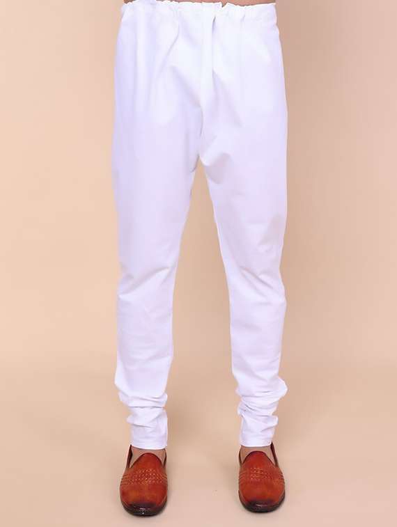 purple cotton blend kurta pyjama ethnic wear set - 22228075 -  Standard Image - 4