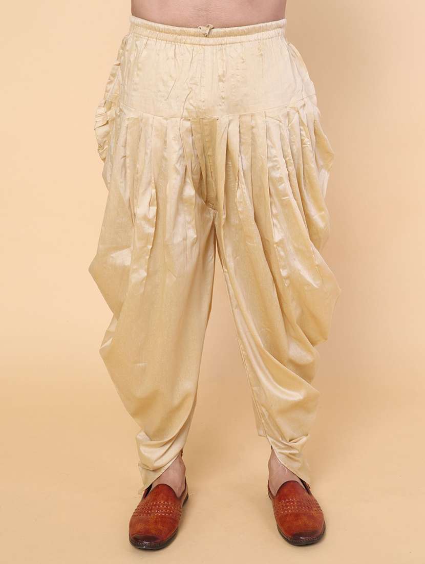 maroon silk blend dhoti kurta ethnic wear set - 22228076 -  Standard Image - 4