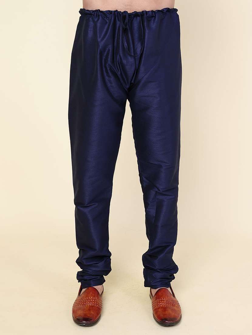 men solid long sleeve kurta churidar ethnic wear set - 22228079 -  Standard Image - 4