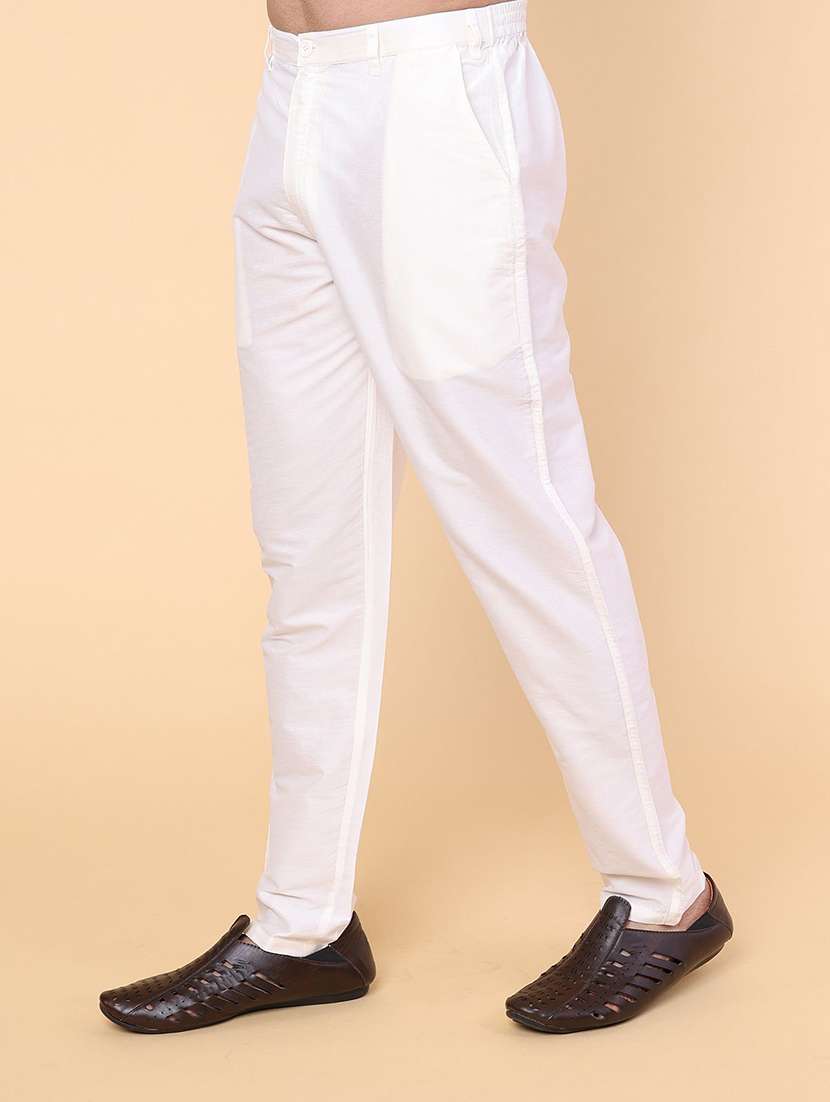 men solid mid rise ethnic pyjama  - 22228109 -  Standard Image - 1