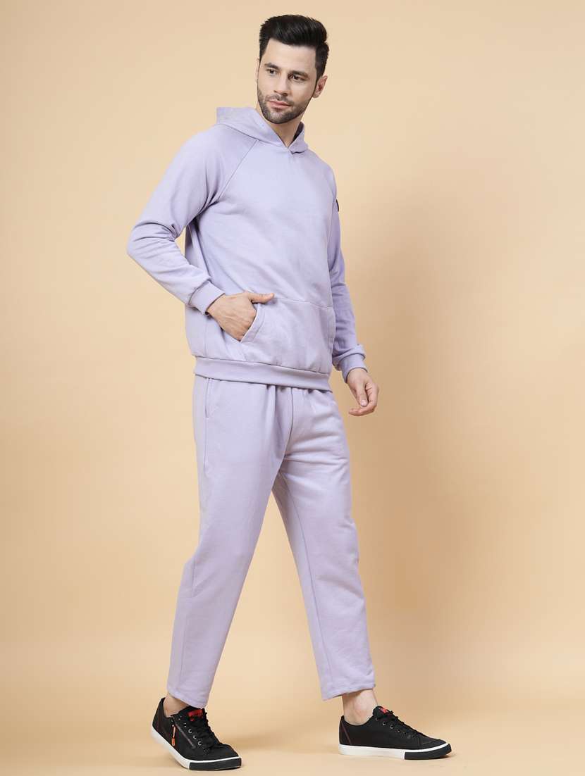 men solid long sleeve full length track suit - 22228217 -  Standard Image - 1