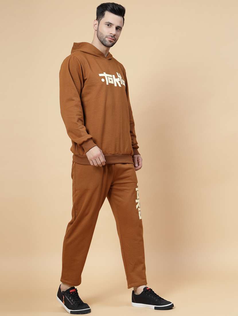 men printed long sleeve full length track suit - 22228219 -  Standard Image - 1