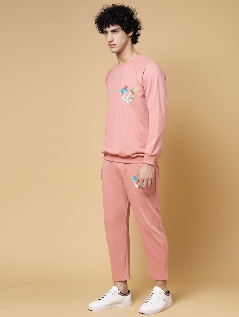 men printed long sleeve full length track suit - 22228222 -  Standard Image - 1