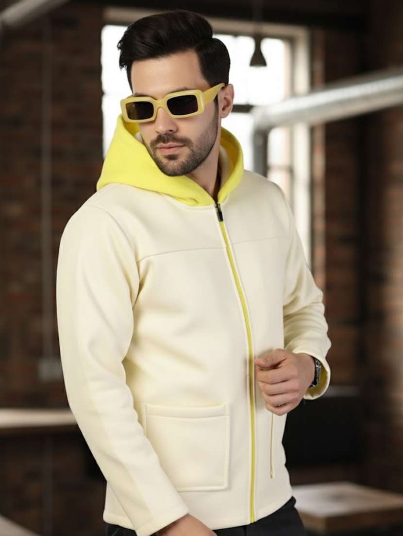 men solid long sleeve regualr fit casual jacket