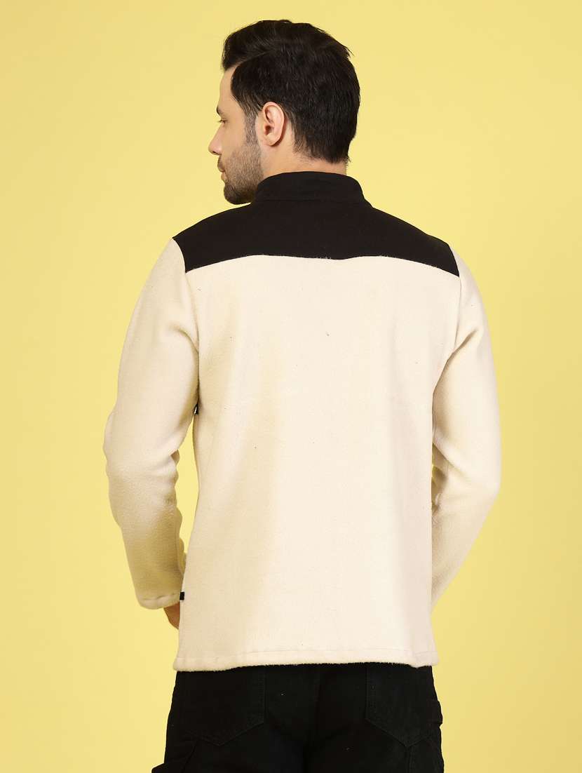 men color block long sleeve regular fit casual jacket - 22228252 -  Standard Image - 1