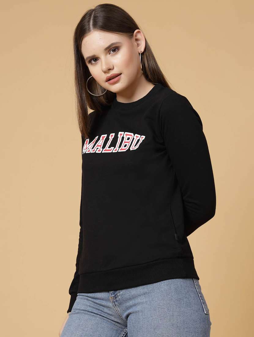 women printed long sleeve sweatshirt - 22228259 -  Standard Image - 1