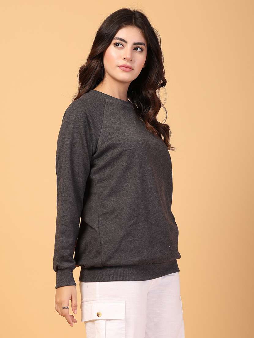 women printed long sleeve sweatshirt - 22228264 -  Standard Image - 1