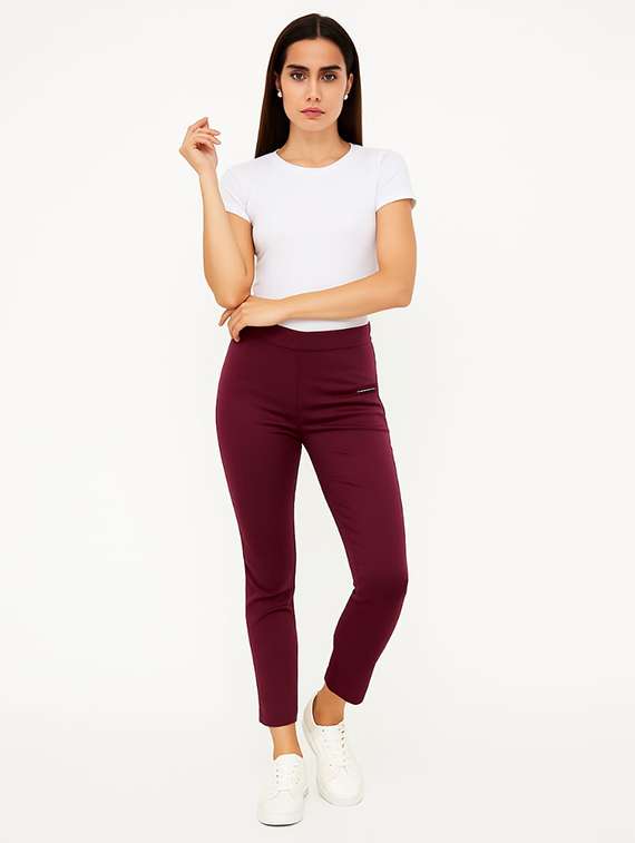 women solid mid rise jegging - 22228312 -  Standard Image - 1