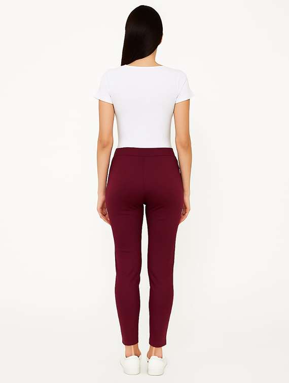 women solid mid rise jegging - 22228312 -  Standard Image - 4