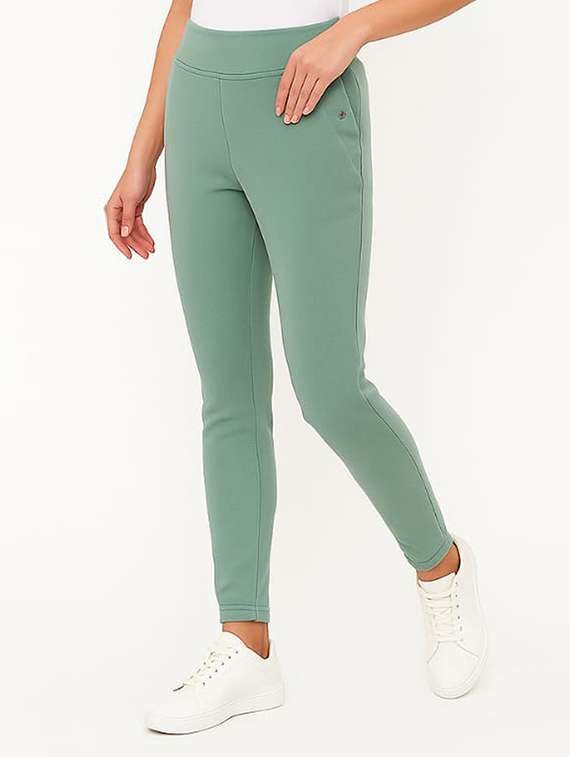 women solid mid rise jegging - 22228315 -  Standard Image - 1