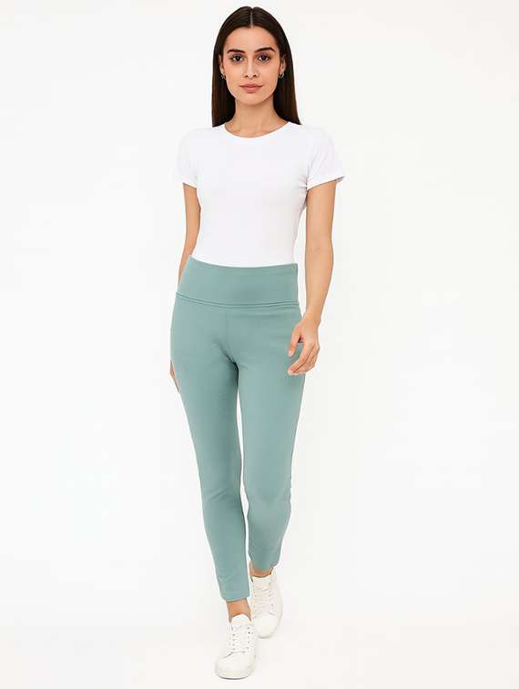 women solid mid rise jegging - 22228315 -  Standard Image - 4