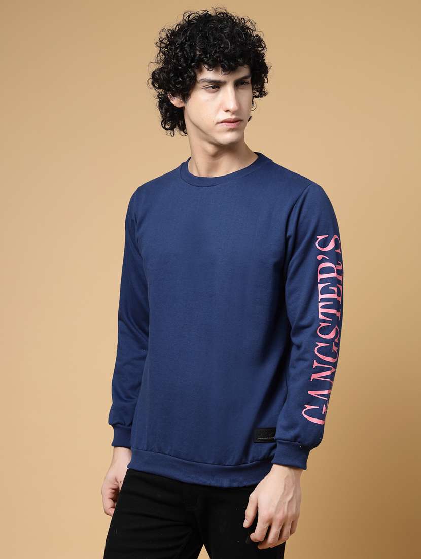 men back print long sleeve regular fit sweatshirt - 22228624 -  Standard Image - 1