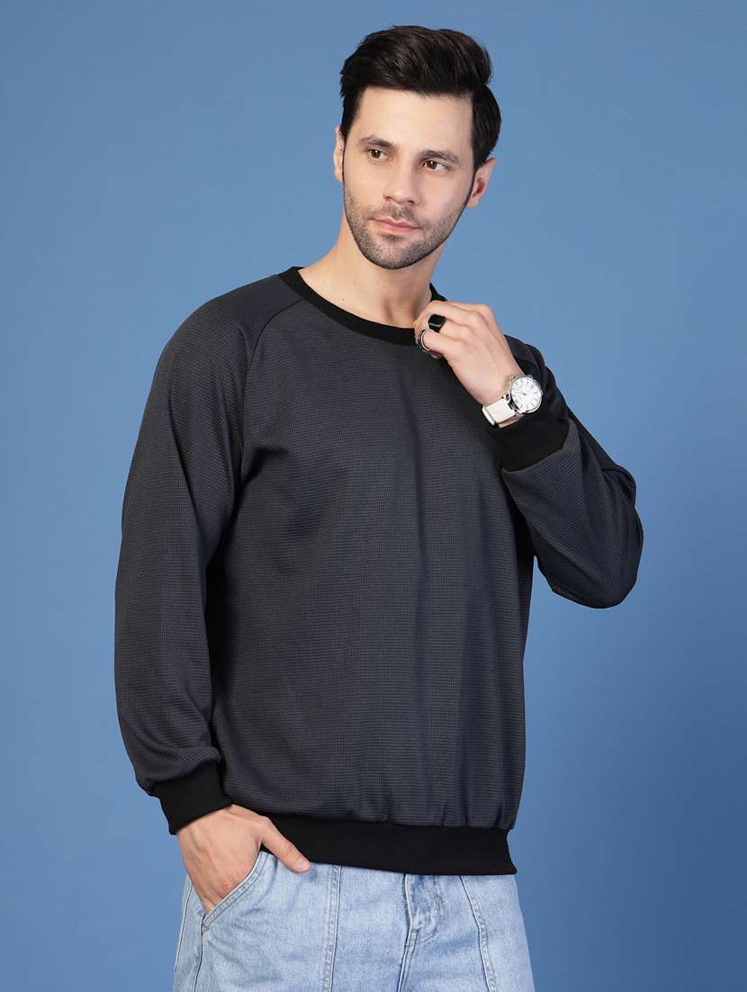 men self design long sleeve oversized sweatshirt - 22228638 -  Standard Image - 1