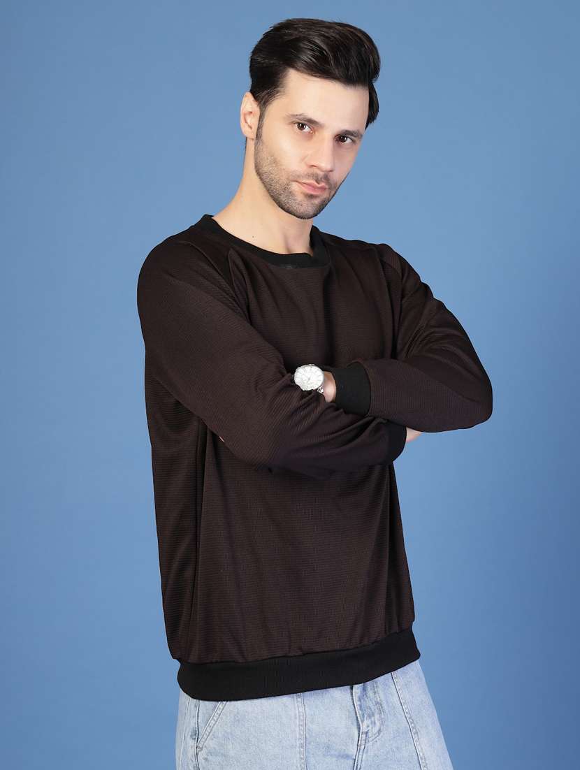 men self design long sleeve oversized sweatshirt - 22228639 -  Standard Image - 1