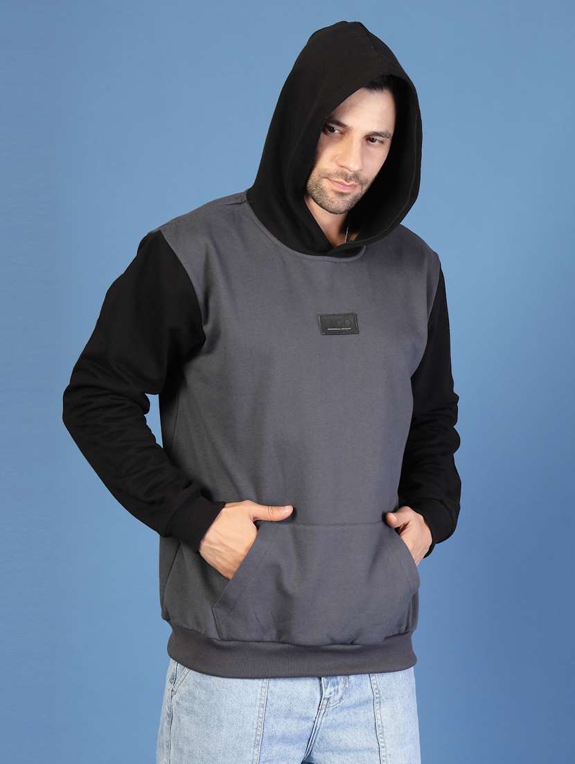 men color block long sleeve regular fit sweatshirt - 22228642 -  Standard Image - 1