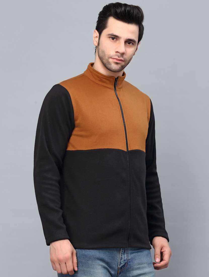 men color block long sleeve regular fit sweatshirt - 22228651 -  Standard Image - 1