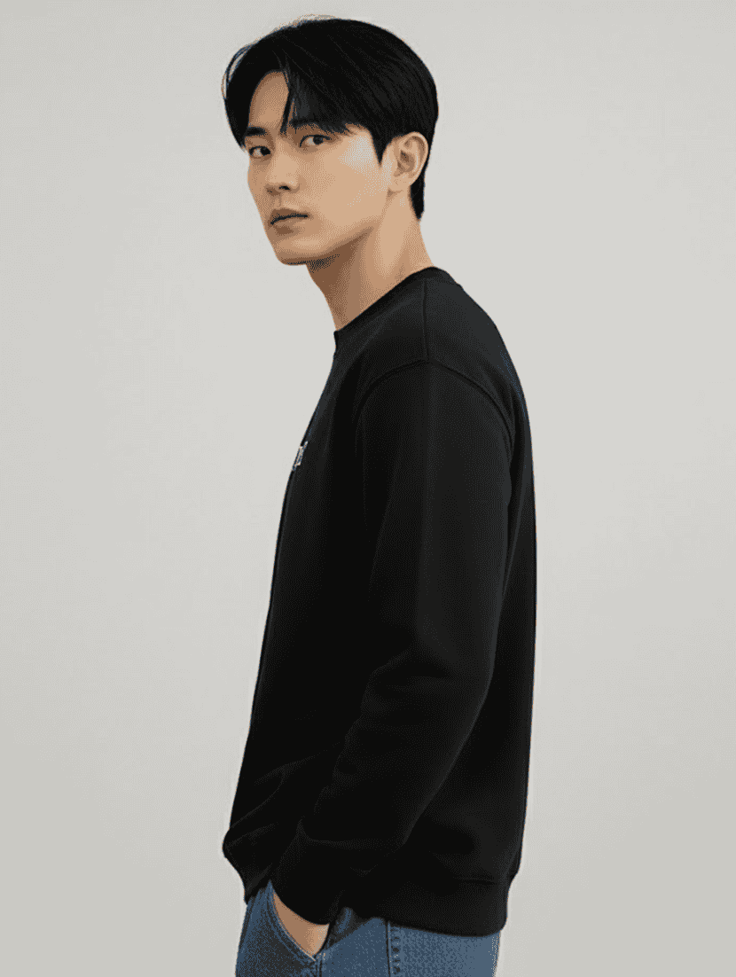 men chest print long sleeve regular fit sweatshirt - 22228662 -  Standard Image - 1