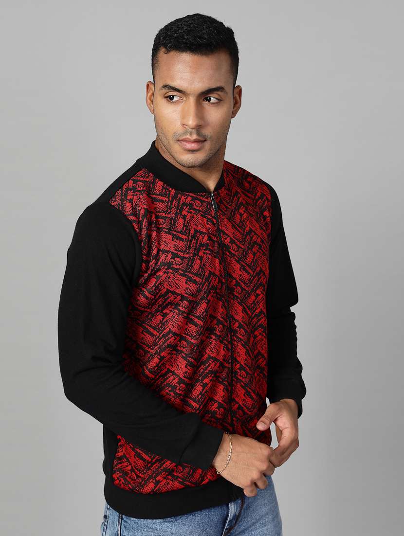 men color block long sleeve regular fit sweatshirt - 22228669 -  Standard Image - 1