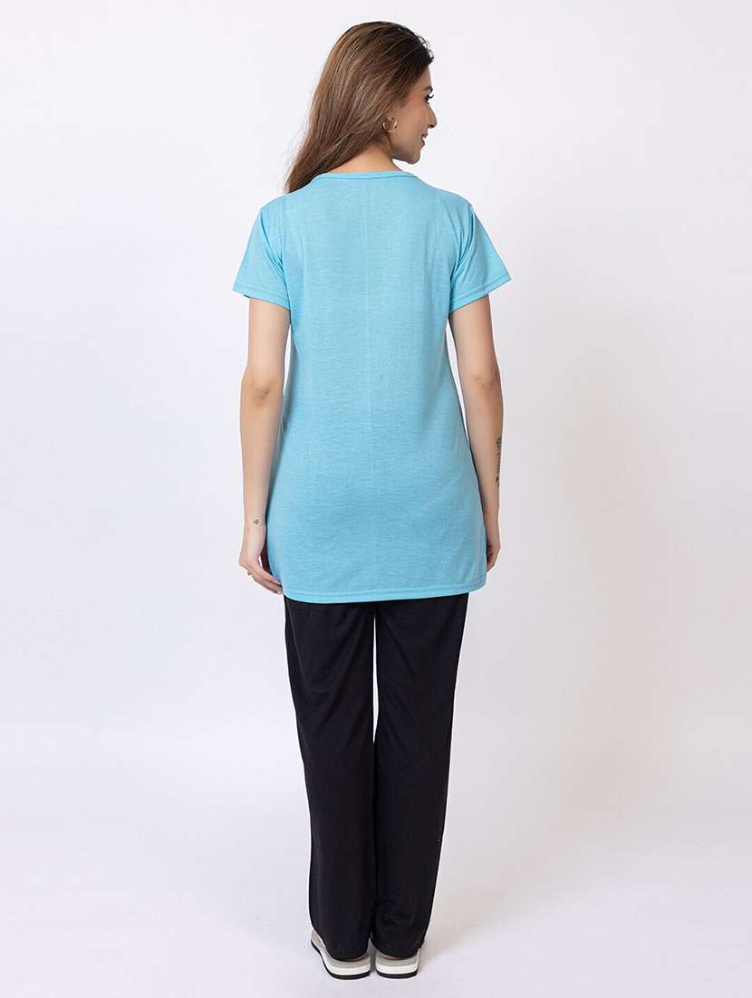 women printed nightwear pyjama set - 22228695 -  Standard Image - 4